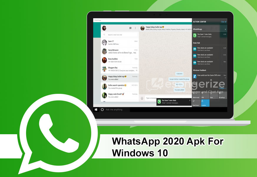Download WhatsApp 2020 For Windows 10 Messengerize